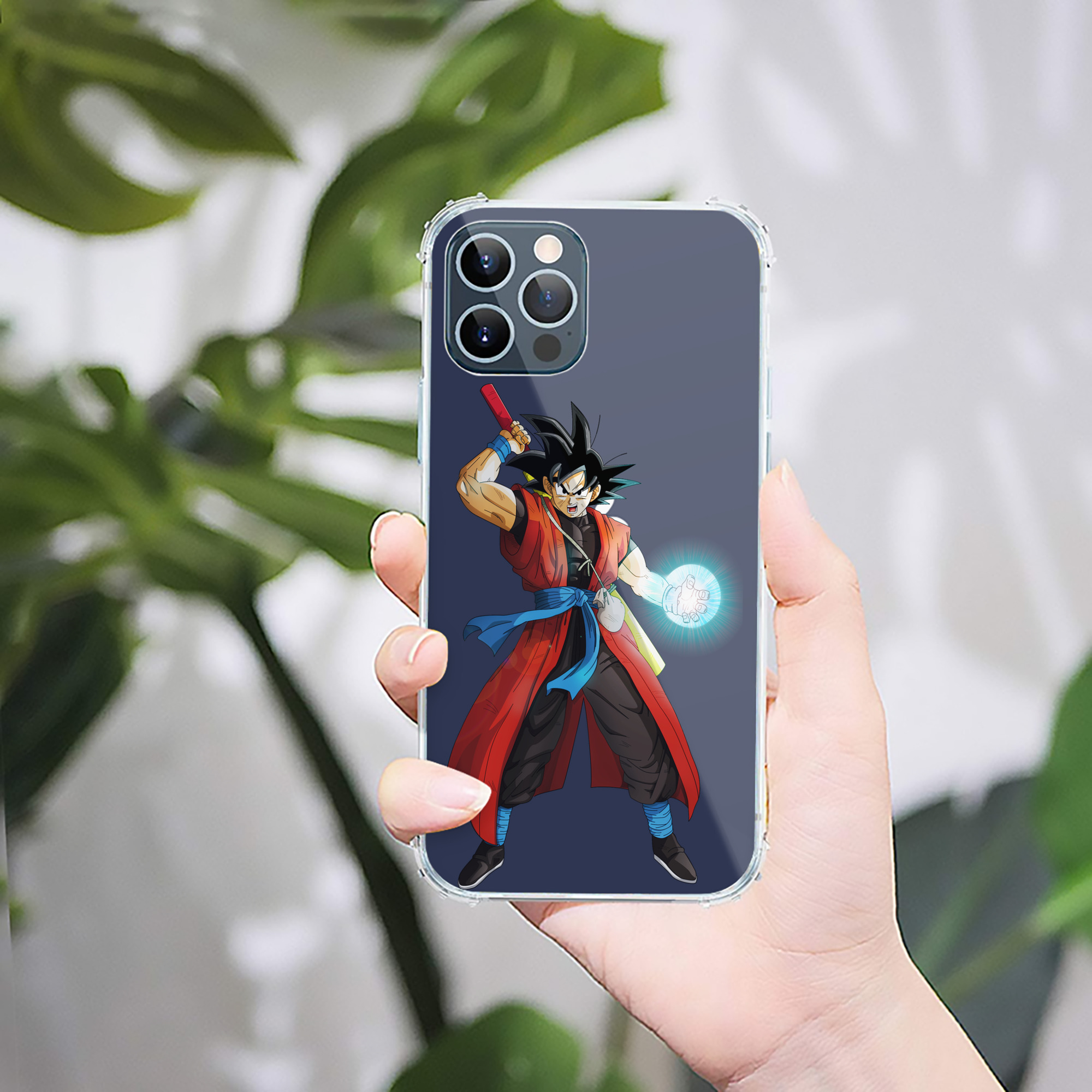 （画像用） ドラゴンボール 孫悟空（そん ごくう）Son Goku カカロット DRAGON BALL Kakarotto 【iPhone 12シリーズ対応】透明スマホケース（クリアソフトケース）